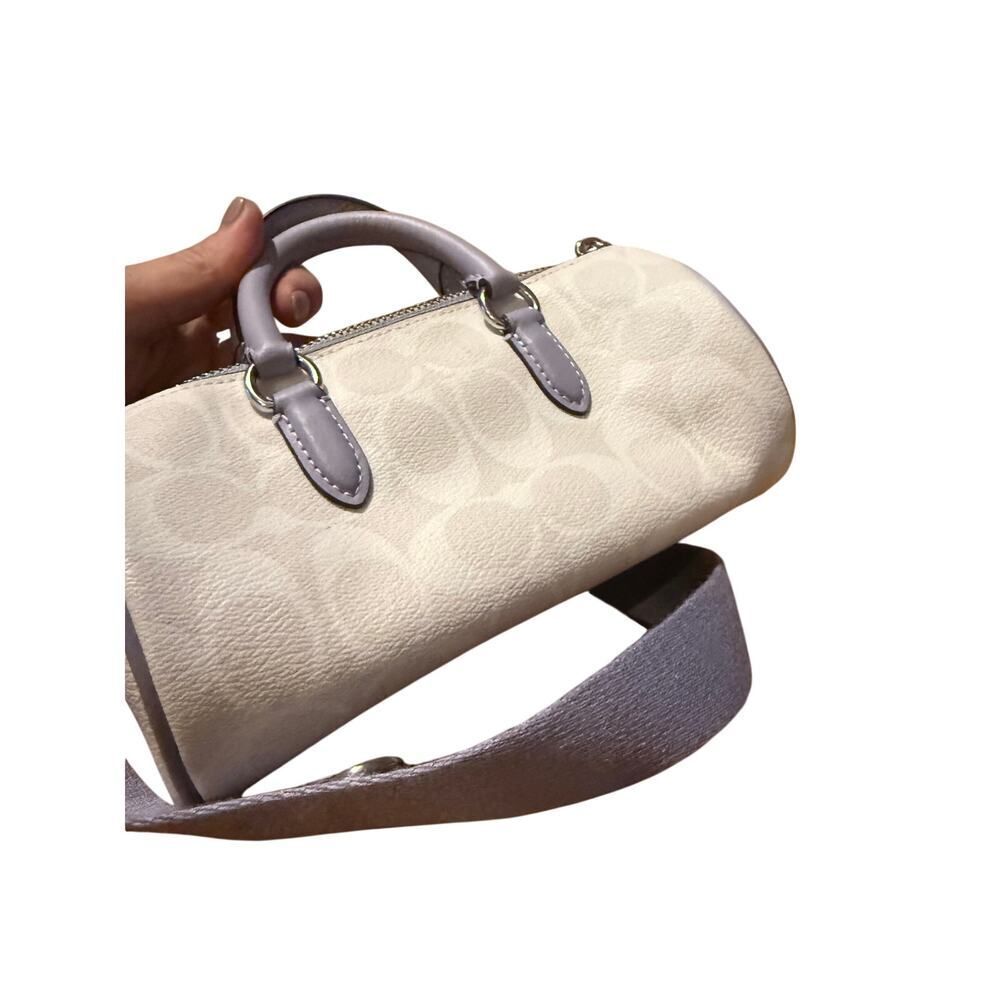 NWOT Coach Lacey Crossbody Signature Canvas Chalk Mist Purple - Picture 8 of 11